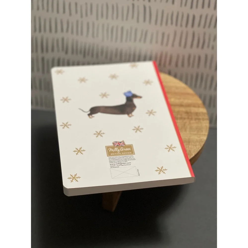 Milly‎ Green - Santa Paws Dachshund Notebook